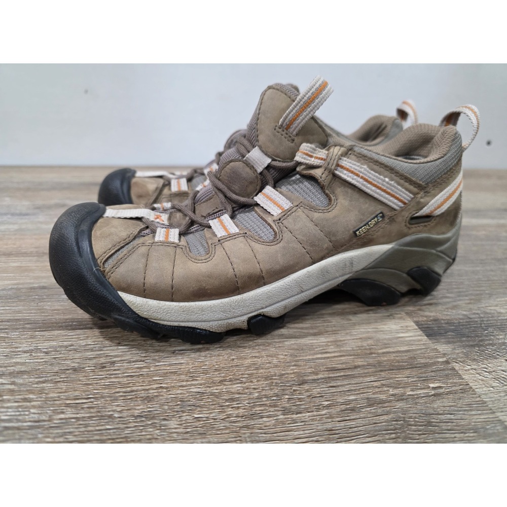Keen Brown Learher Womens 8 Waterproof KEEN.DRY Hiking All Terrain Trail Shoes